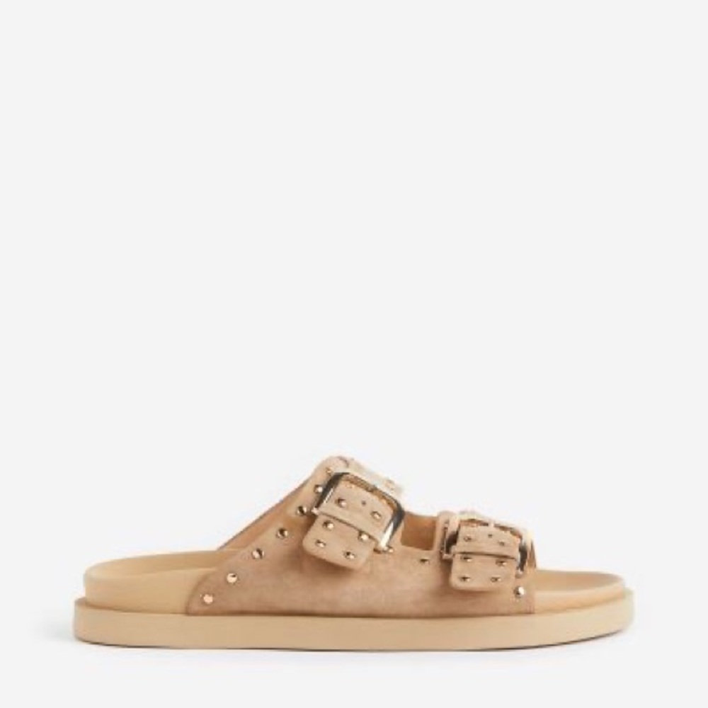 HM Beige studded sandals